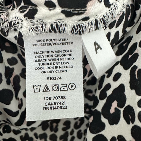 LOFT Long Sleeved Animal Print Blouse - Picture 5 of 5